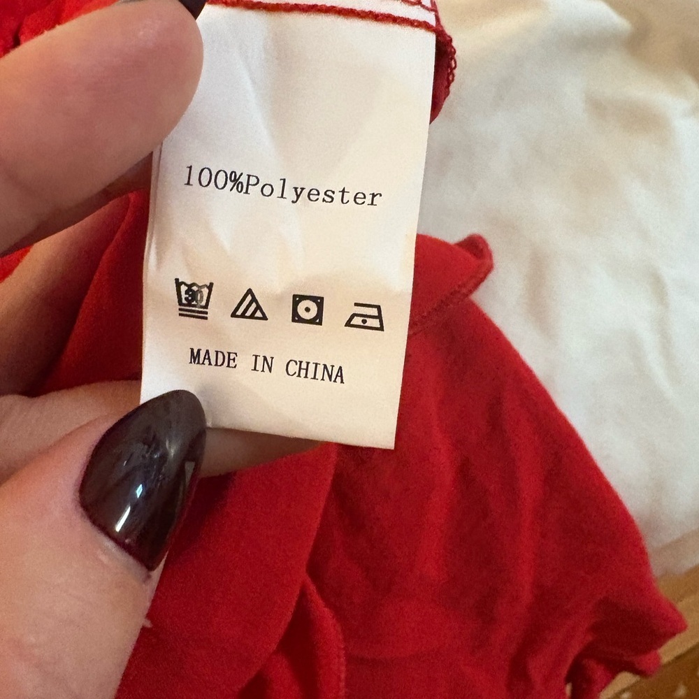 Red Ruffled Maxi Skirt - Picture 5 of 6